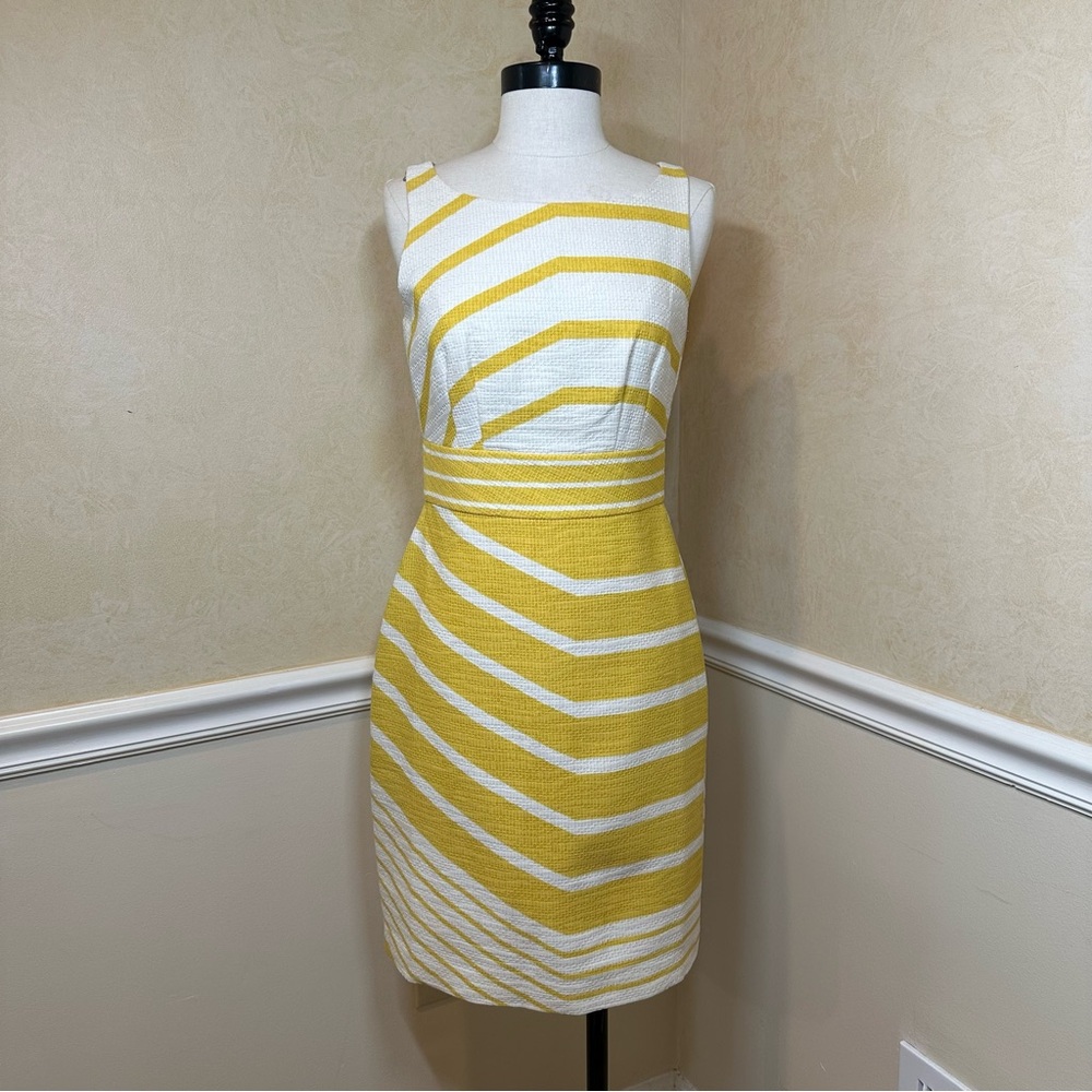 The Limited Yellow Striped Shift Dress